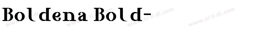 Boldena Bold字体转换